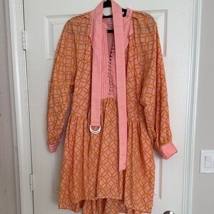 Stylish Pink and Orange Women's Jacket
